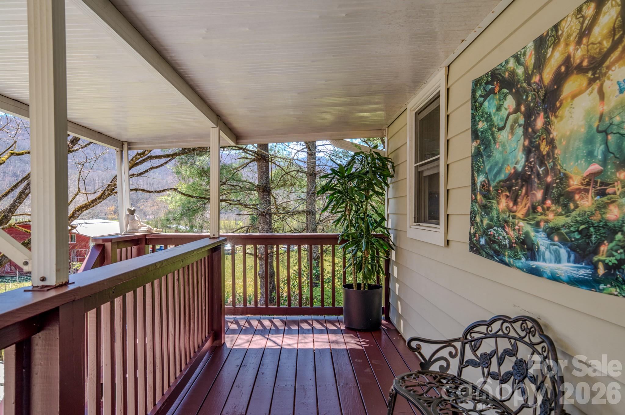 3 Taproot Trail Barnardsville, NC 28709 - Photo 11 of 48 a view of balcony with furniture