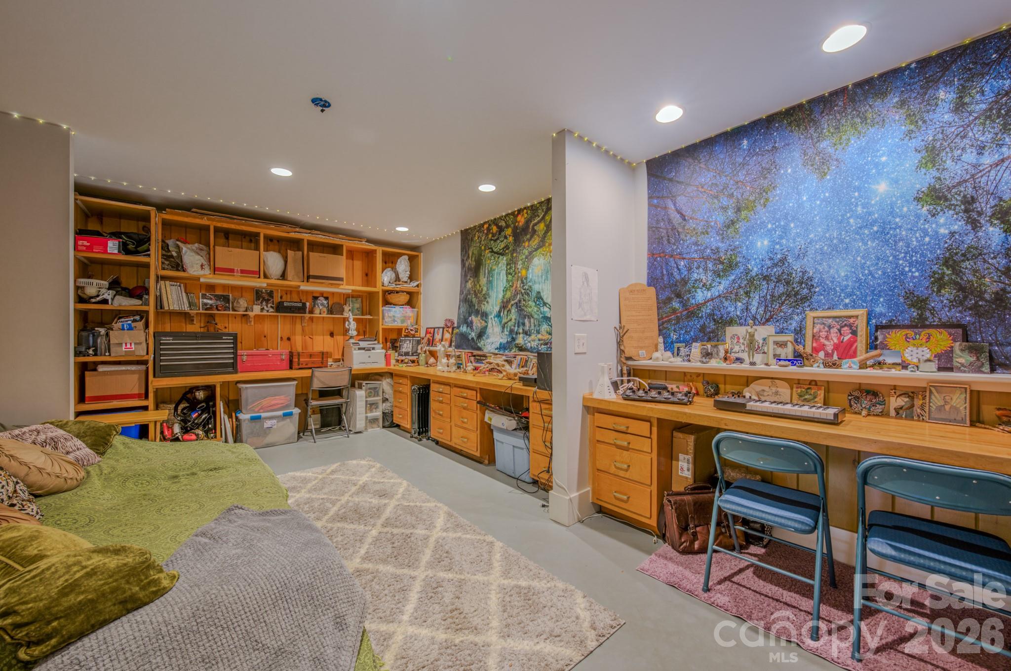 3 Taproot Trail Barnardsville, NC 28709 - Photo 27 of 48 a living room with furniture and kitchen view
