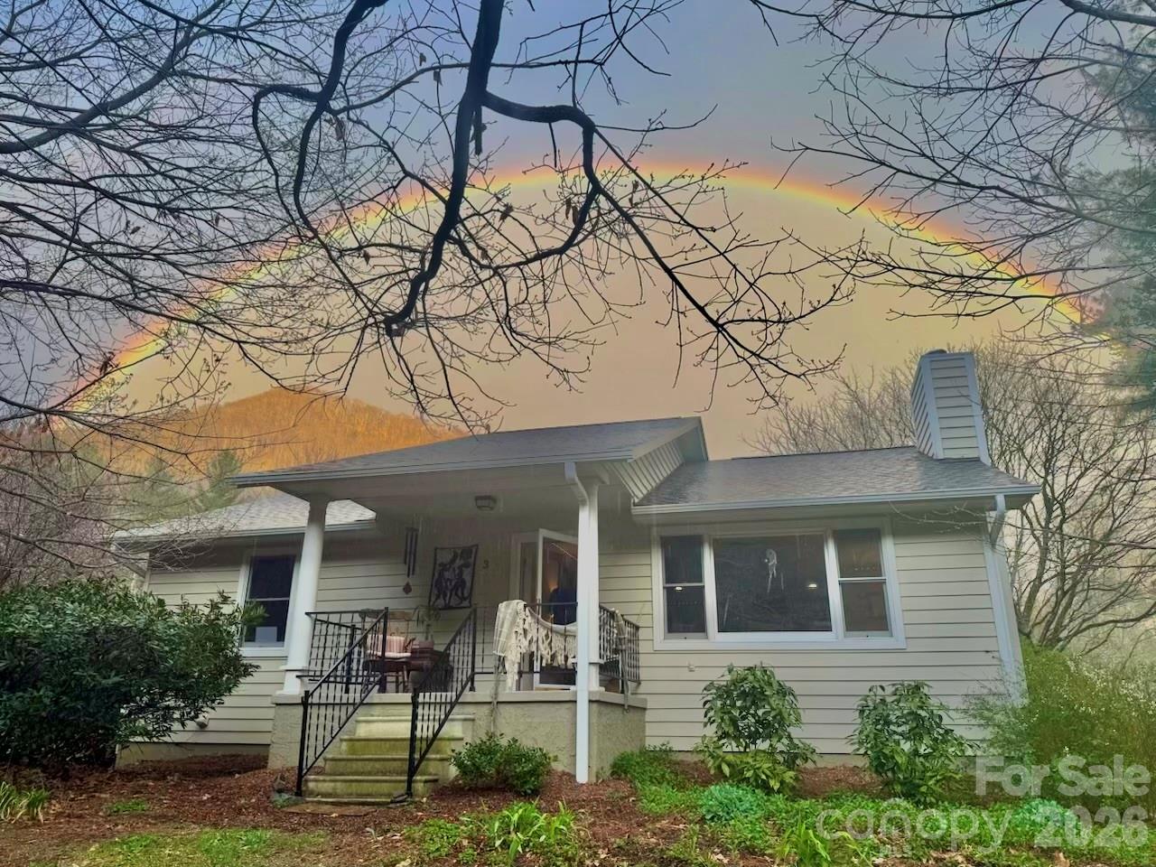 3 Taproot Trail Barnardsville, NC 28709 - Photo 3 of 48 front view of a house with a yard