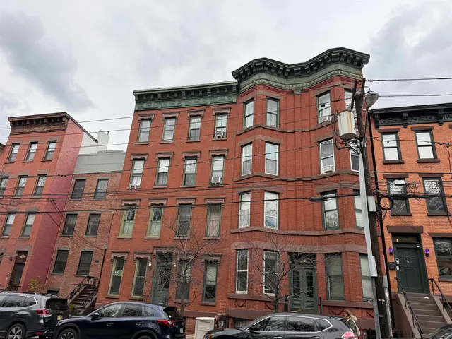 a front view of a building