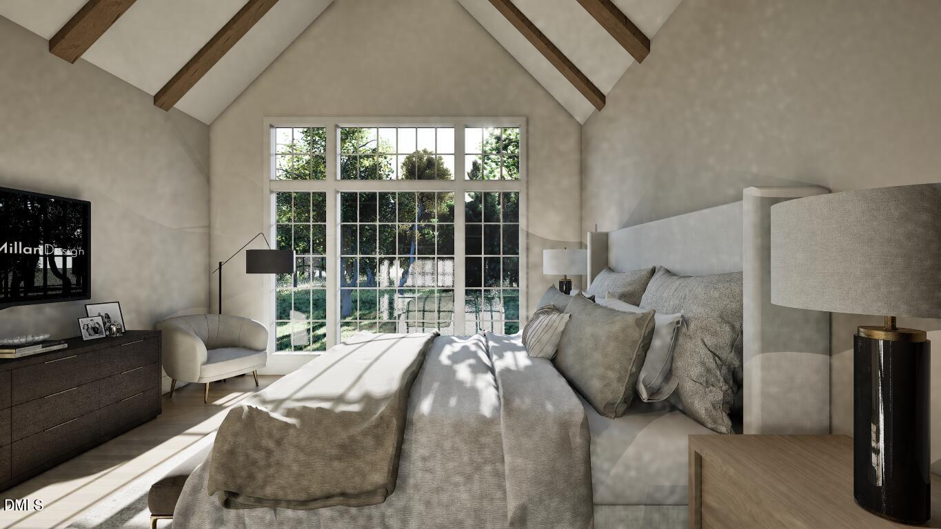 3032 Lewis Farm Road Raleigh, NC 27607 - Photo 12 of 34 a balcony with furniture and a large window