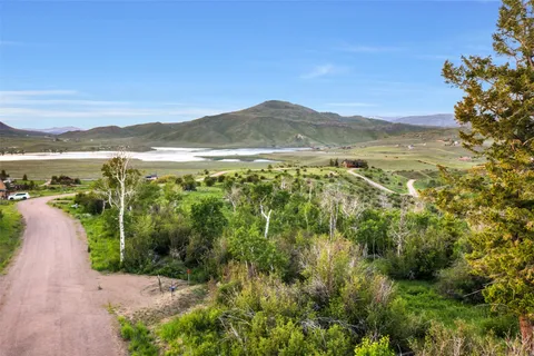 a view of lake and mountain