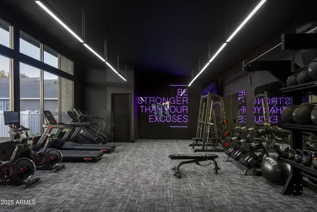 a room with lots of space and windows