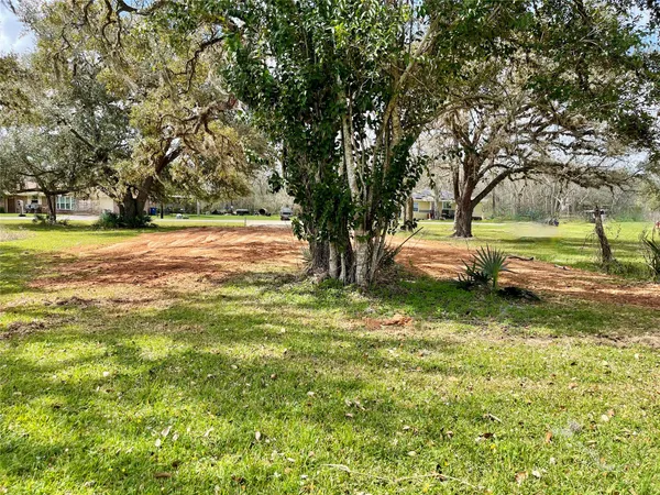 a view of a yard with an outdoor space