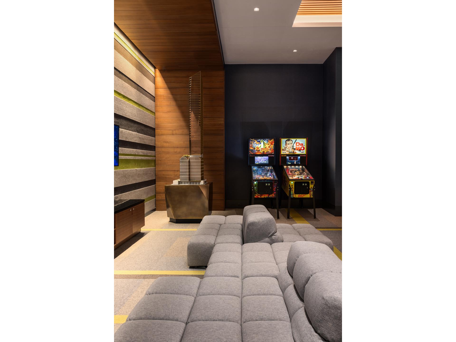 50 West 66th Street, Unit 9C Manhattan, NY 10023 - Photo 7 of 33 a view of living room with furniture and a flat screen tv