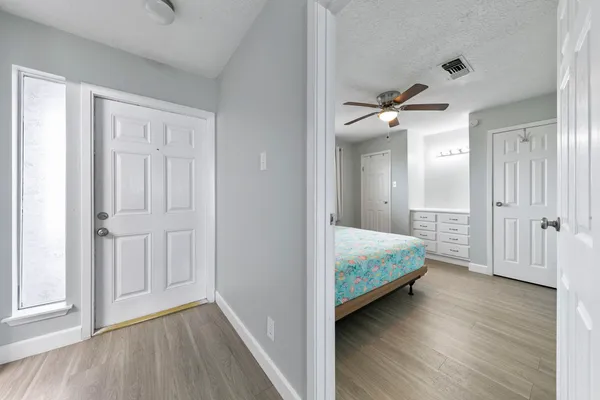 a view of bedroom with natural light