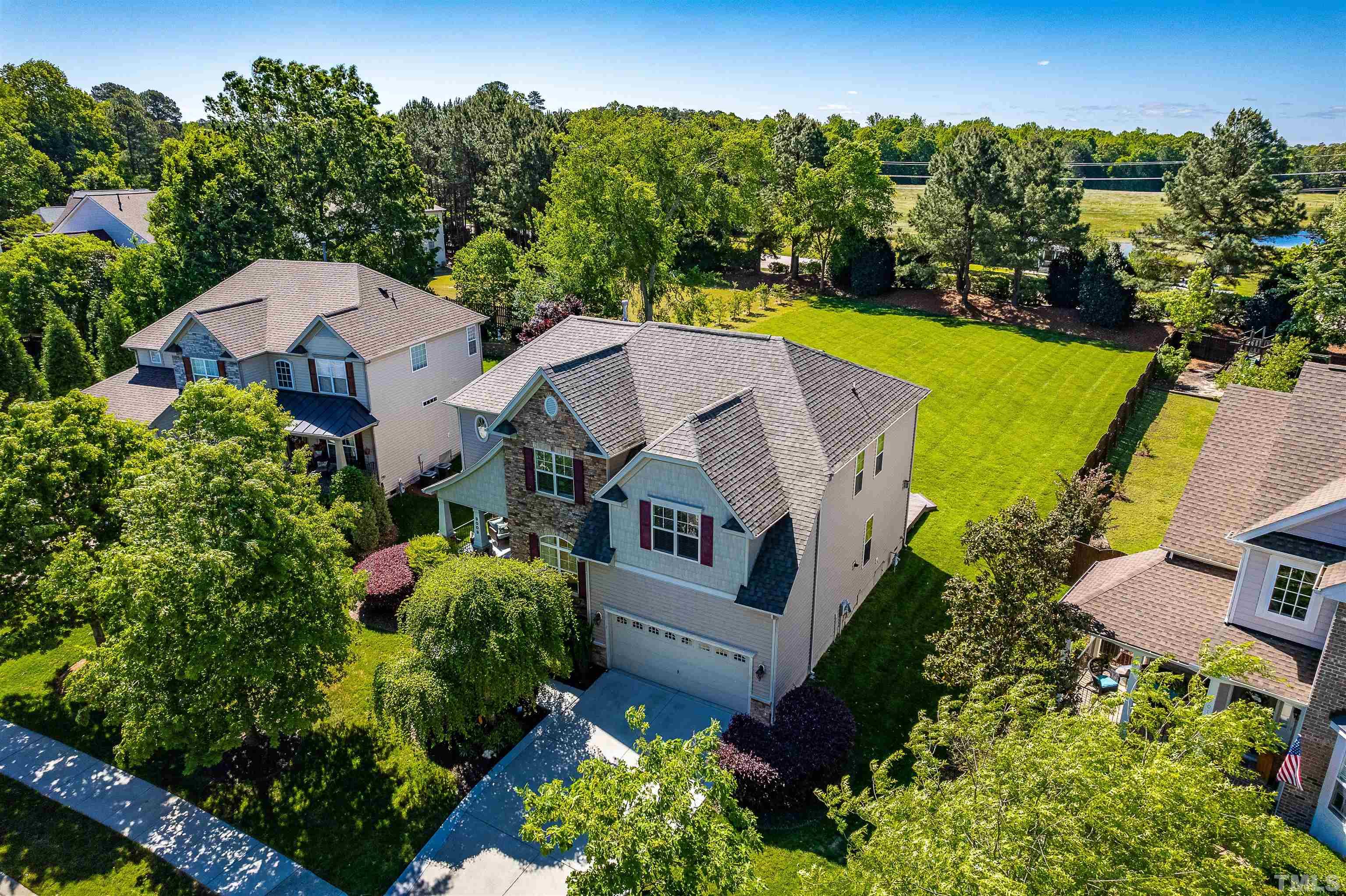 9009 Cornwell Drive Wake Forest, NC 27587 - Photo 3 of 36 an aerial view of a house
