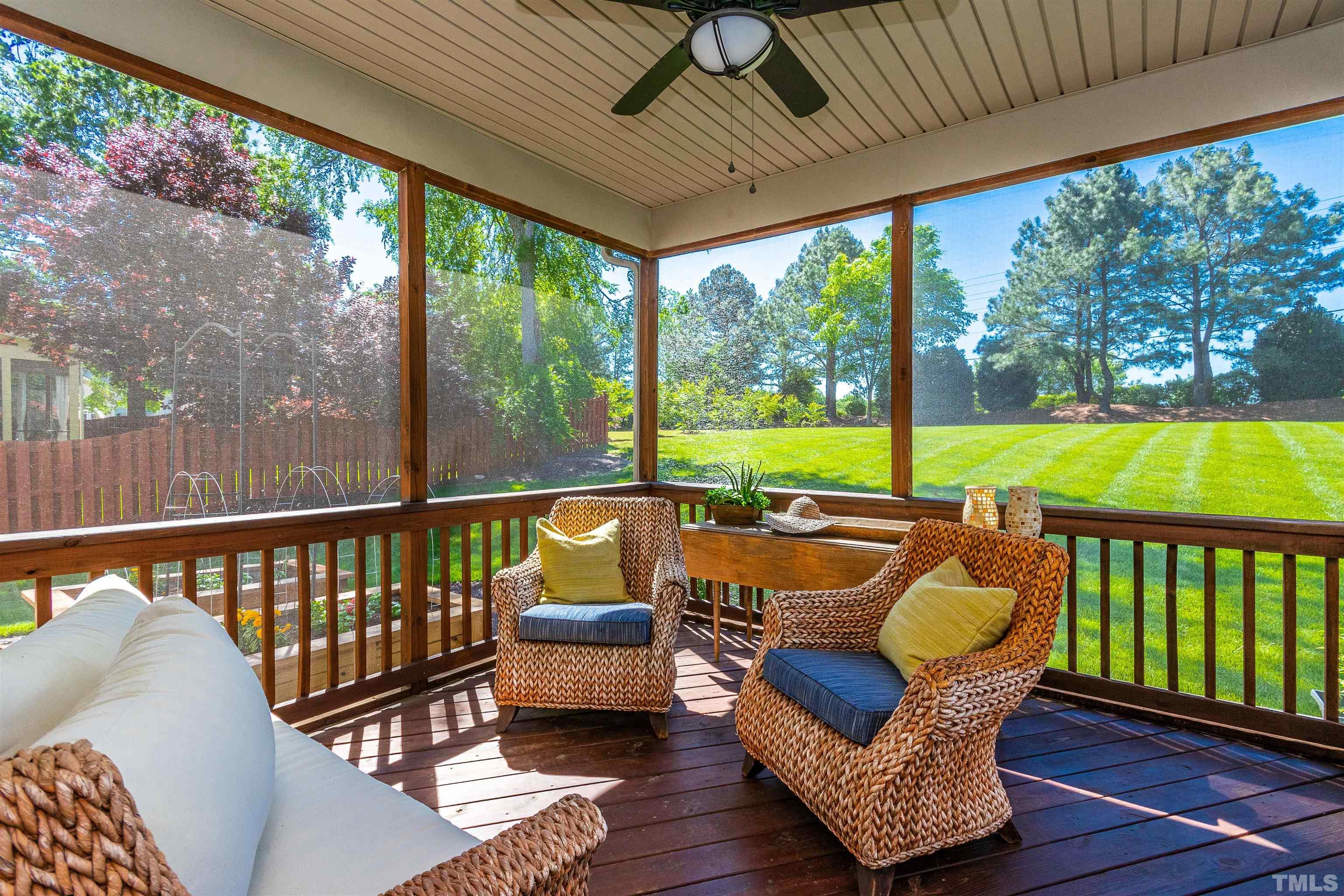 9009 Cornwell Drive Wake Forest, NC 27587 - Photo 33 of 36 a view of a chair and table in the balcony