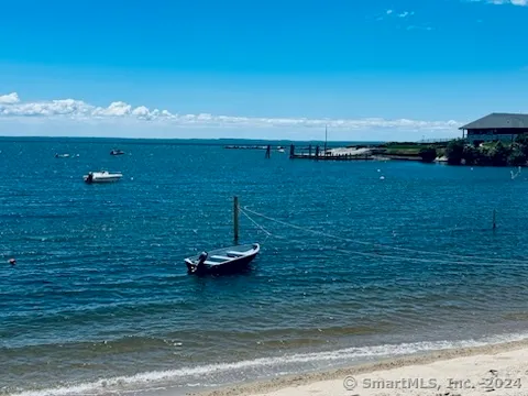 a view of a lake with a mountain