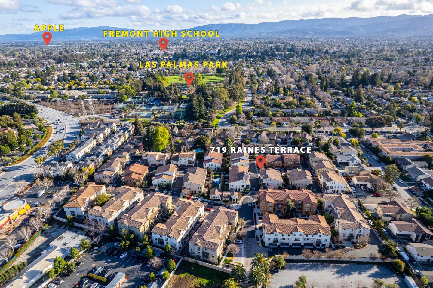 719 Raines Terrace Sunnyvale, CA 94087 - Photo 42 of 47 an aerial view of multiple house