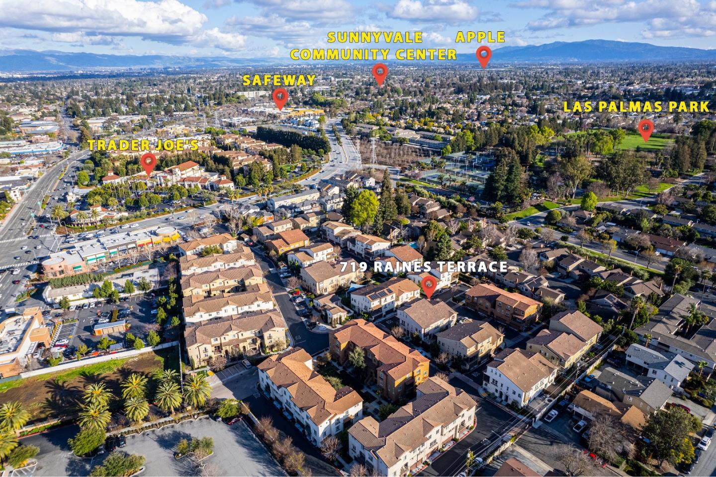 719 Raines Terrace Sunnyvale, CA 94087 - Photo 43 of 47 an aerial view of a city