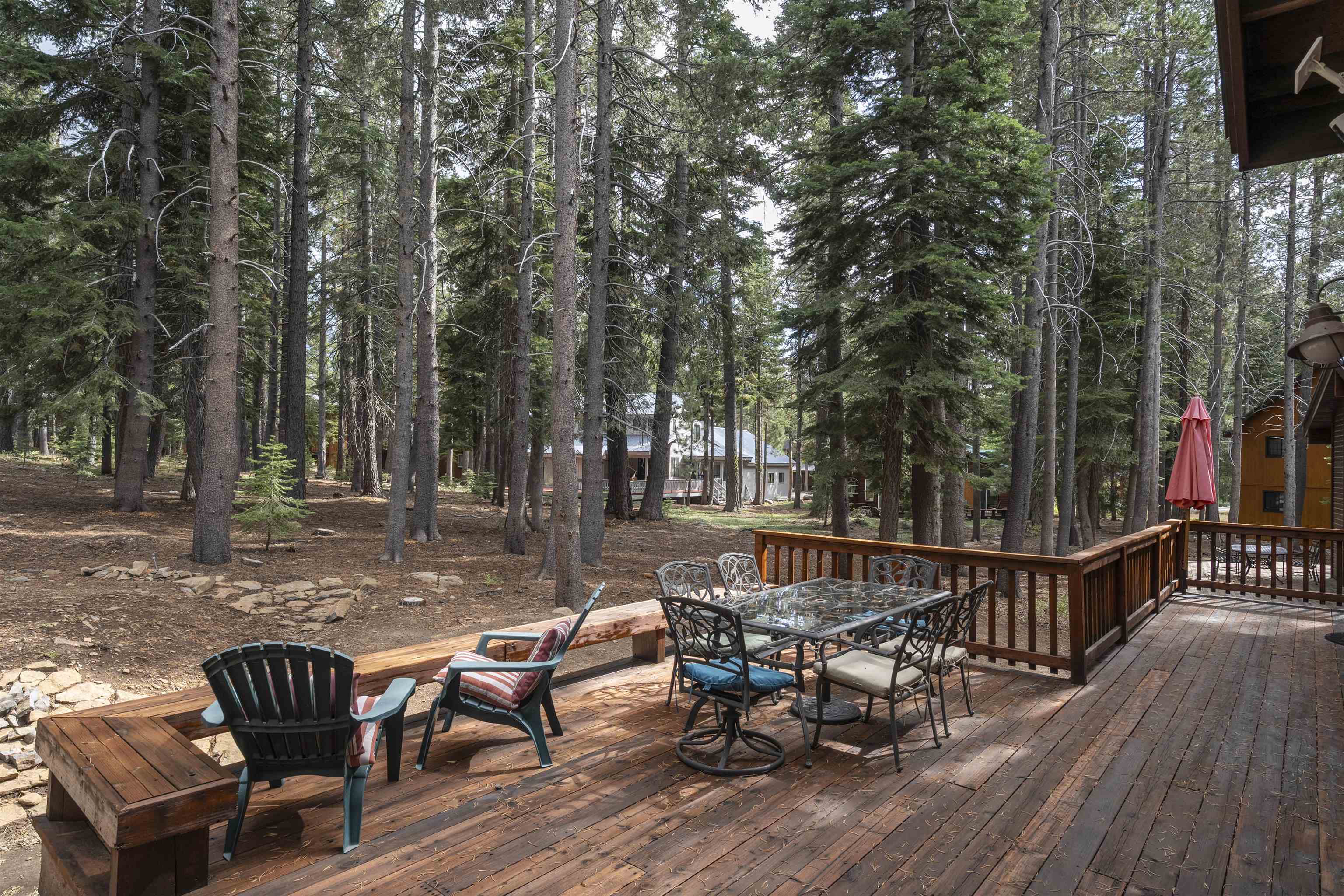 12851 Ski View Loop Truckee, CA 96161 - Photo 5 of 28 a view of a wooden deck with chairs
