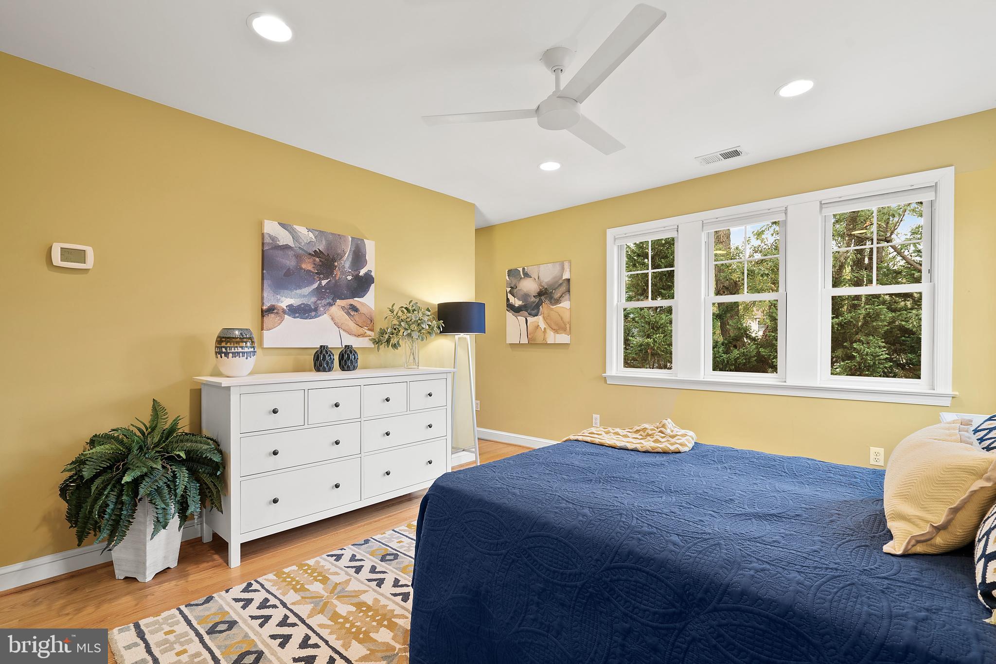 9100 Warren Street Silver Spring, MD 20910 - Photo 34 of 67 PRIMARY BEDROOM HAS RECESSED LIGHTS & CEILING FAN