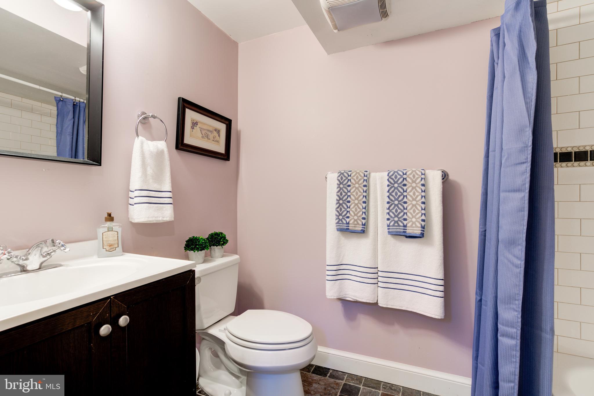9100 Warren Street Silver Spring, MD 20910 - Photo 49 of 67 FULL BATH IN LOWER LEVEL W/TUB/SHOWER & TILE FLOOR