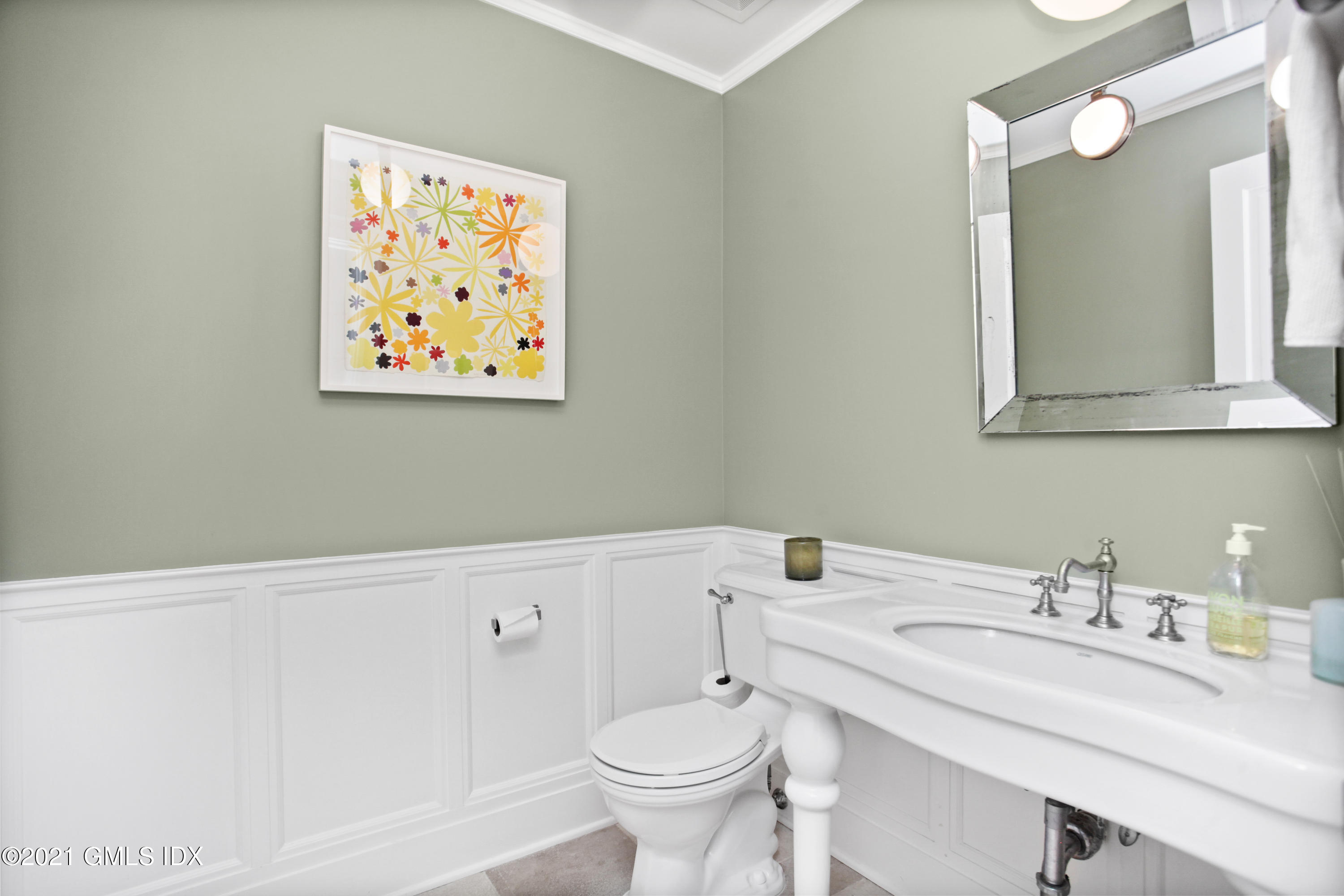 8 Cathlow Drive Riverside, CT 06878 - Photo 23 of 44 a bathroom with a toilet sink and mirror