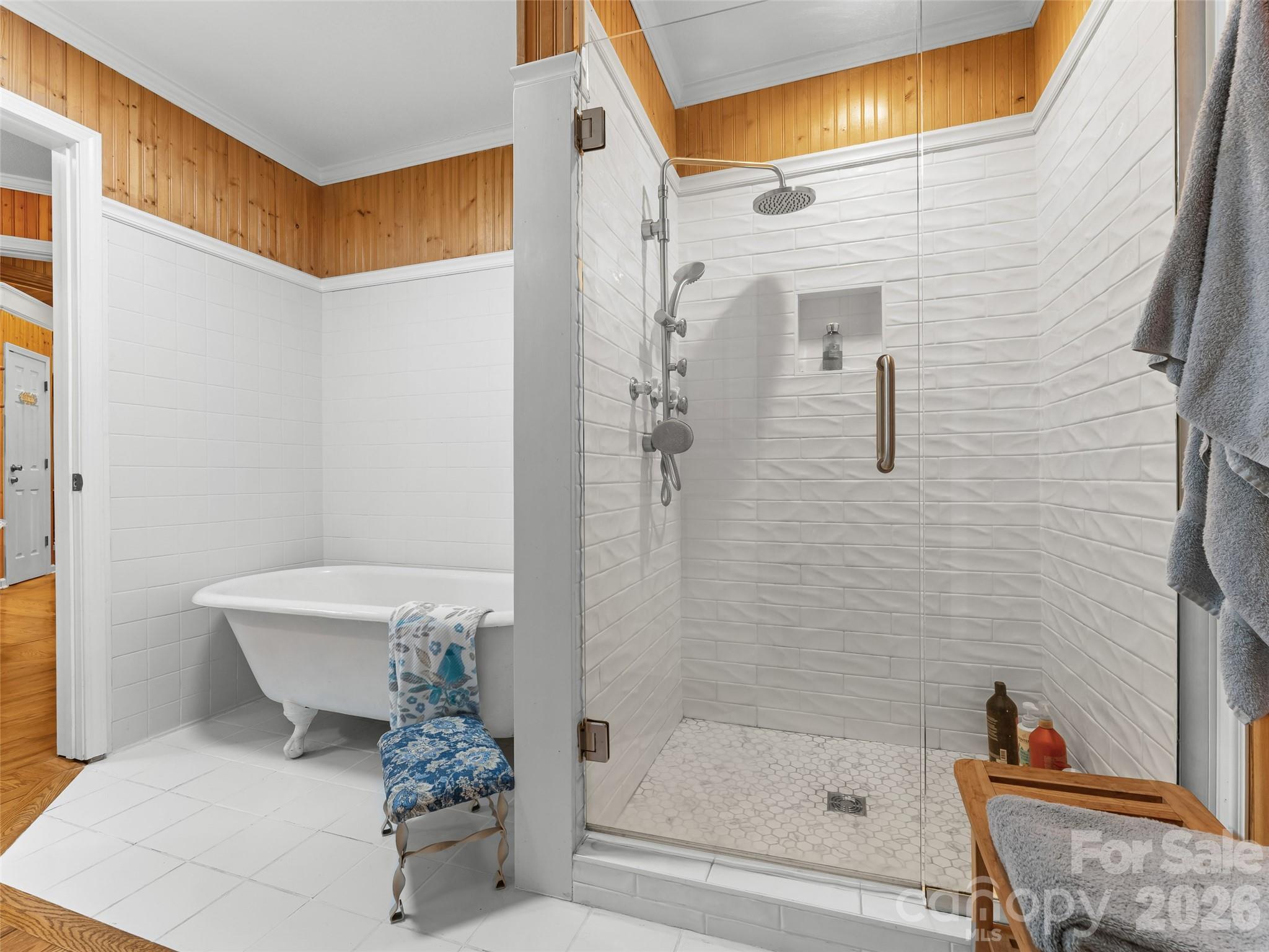 645 West Fork Creek Road Saluda, NC 28773 - Photo 21 of 44 a bathroom with a shower and a toilet