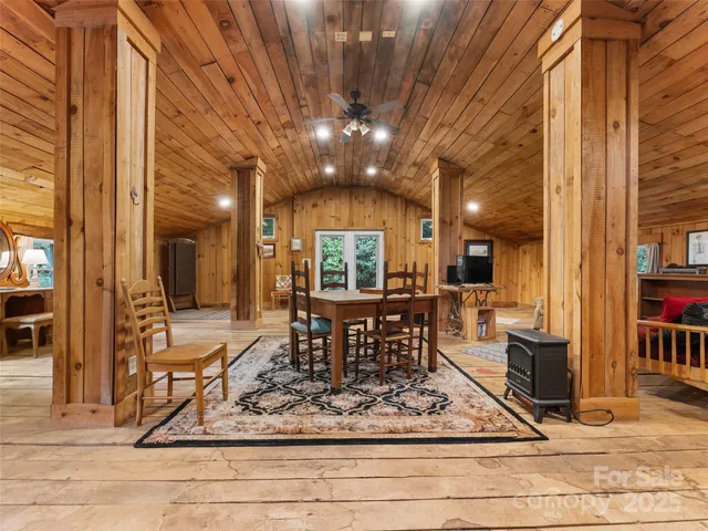 a living room with furniture and a couch