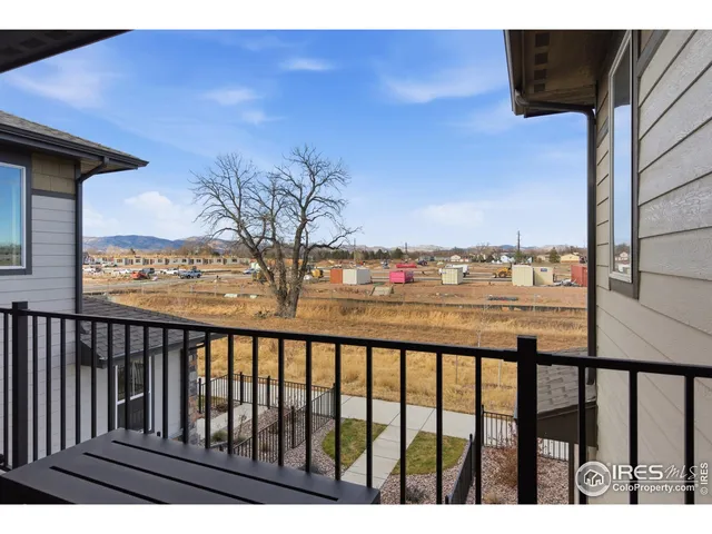 a view of city from the balcony