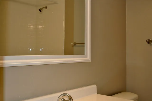 a bathroom with a toilet