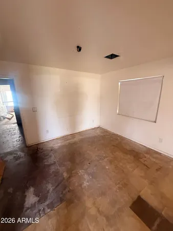 an empty room with a empty space