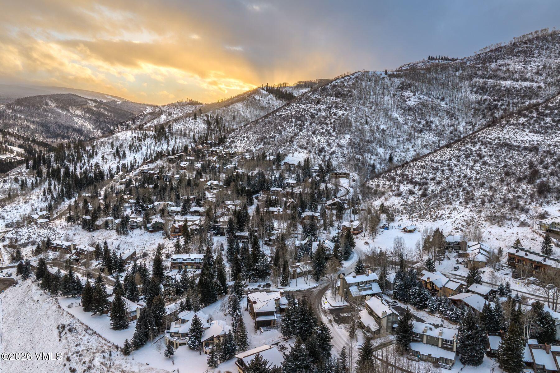 2440 Chamonix Lane Vail, CO 81657 - Photo 36 of 36 an aerial view of house with mountain view