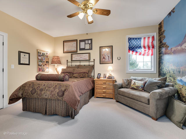 20 Ashton Drive Burr Ridge, IL 60527 - Photo 34 of 59 a living room with a bed furniture and paintings on the wall