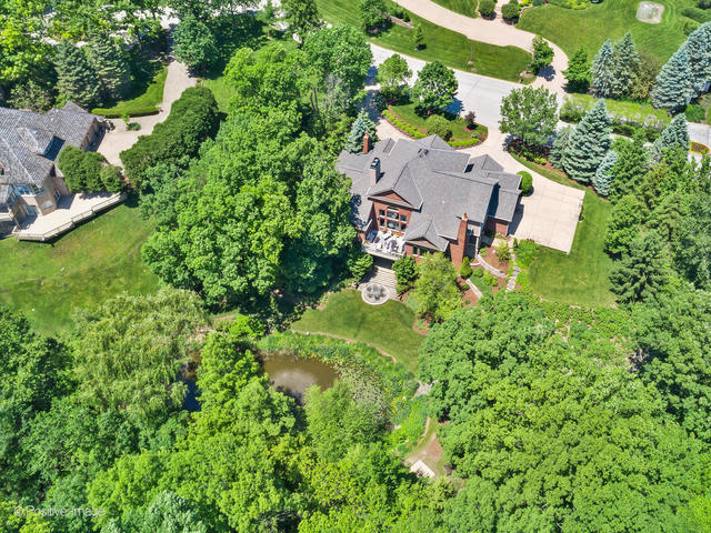 20 Ashton Drive Burr Ridge, IL 60527 - Photo 52 of 59 an aerial view of residential house with outdoor space and trees all around