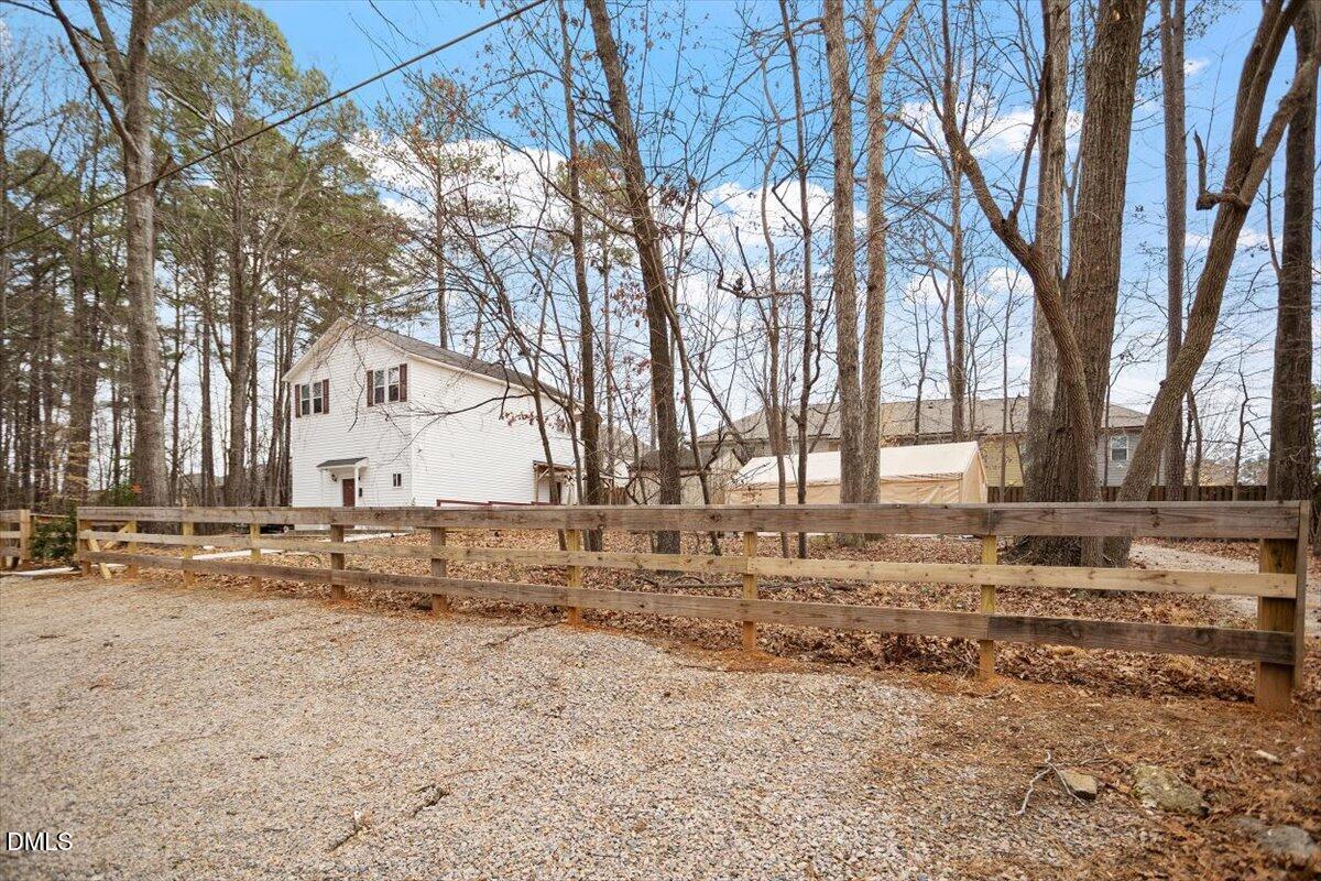 5501 Bobbitt Road Apex, NC 27539 - Photo 6 of 36 Gravel parking off of Bobbit Road.