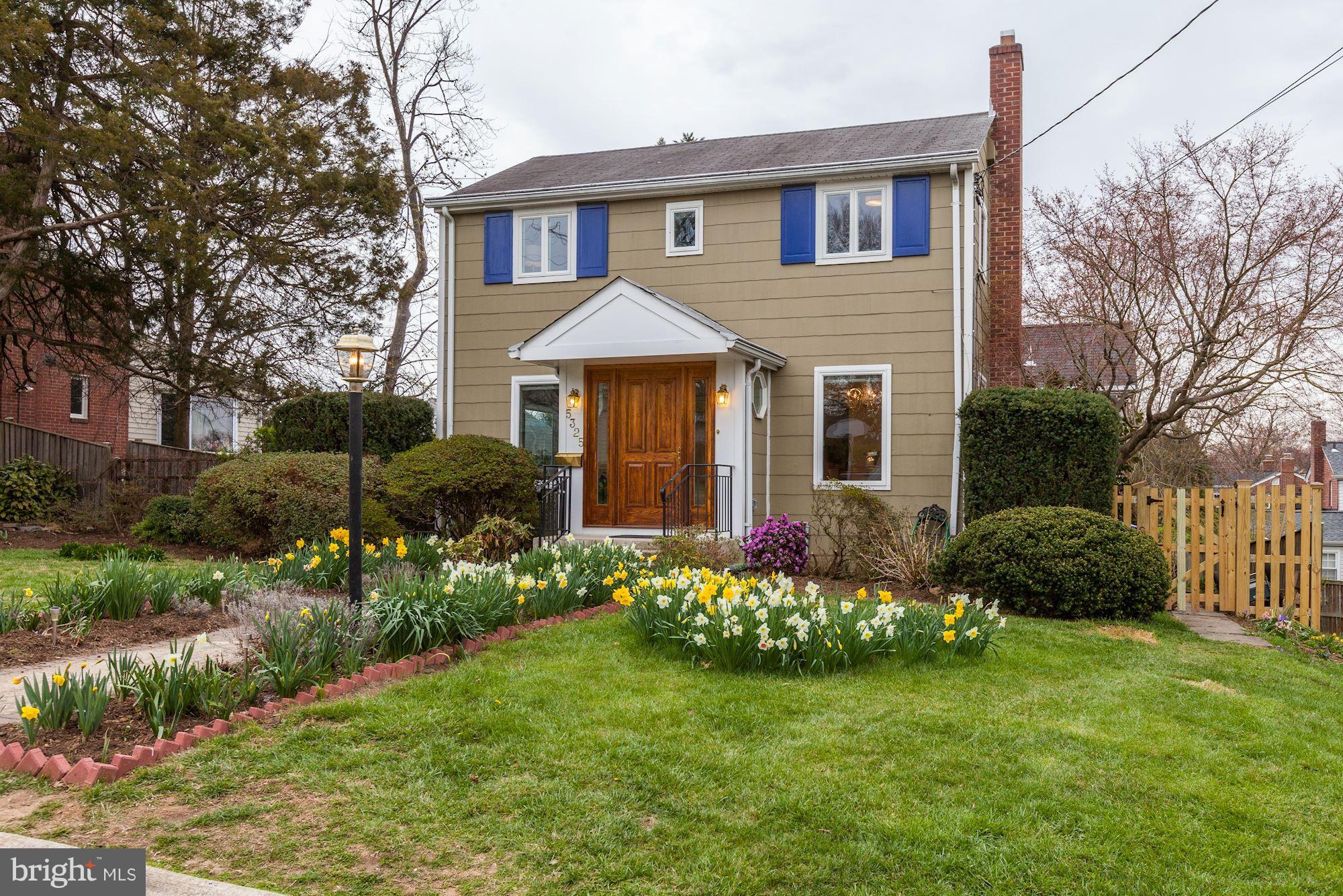 5325 Wakefield Road Bethesda, MD 20816 - Photo 1 of 27 Spring plantings welcome you up the walk