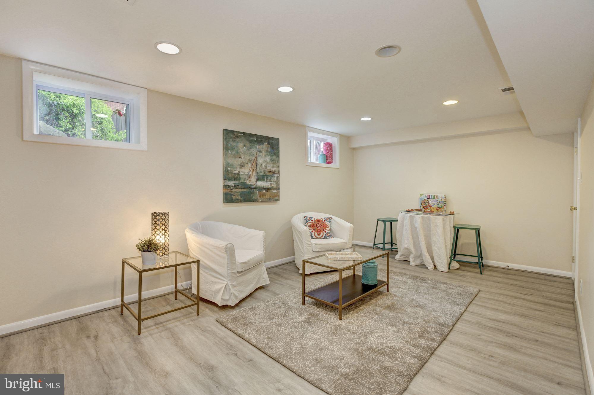 5325 Wakefield Road Bethesda, MD 20816 - Photo 21 of 27 Renovated bright basement family room.