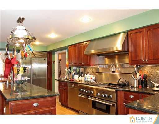 36 Runnymede Road Colonia, NJ 07067 - Photo 12 of 25 a kitchen with stainless steel appliances granite countertop a stove a sink and a refrigerator