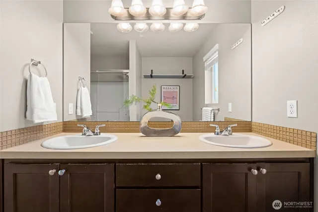 a view of a garage with rack and bicycle