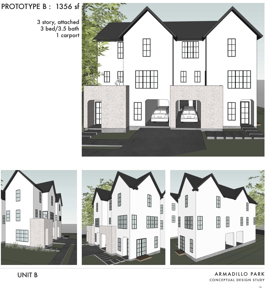 901-917 Armadillo Road Austin, TX 78745 - Photo 5 of 7 a view of a white building among the street