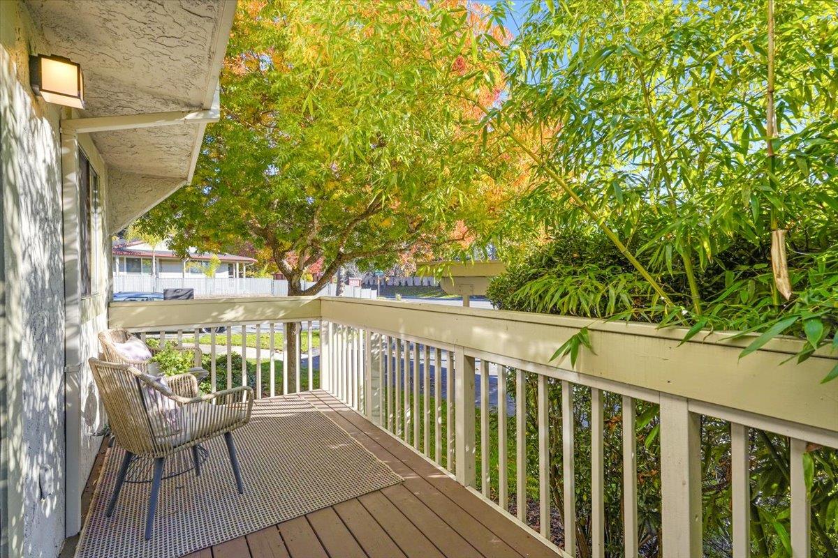 3003 Corte Cabrillo Aptos, CA 95003 - Photo 21 of 33 a view of a balcony with wooden floor