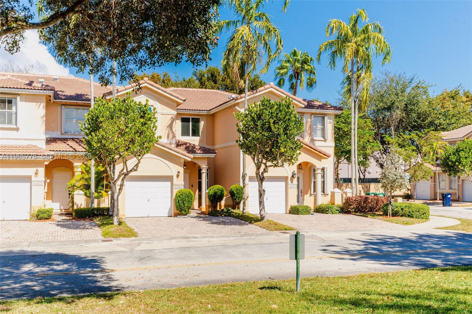 a view of a street with houses