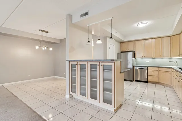 a view of kitchen with windows