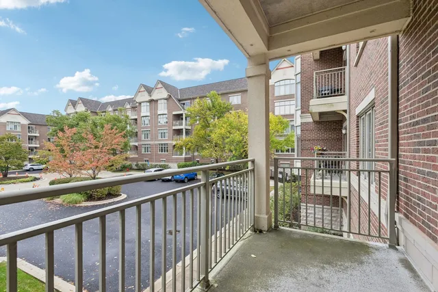 a view of city from balcony