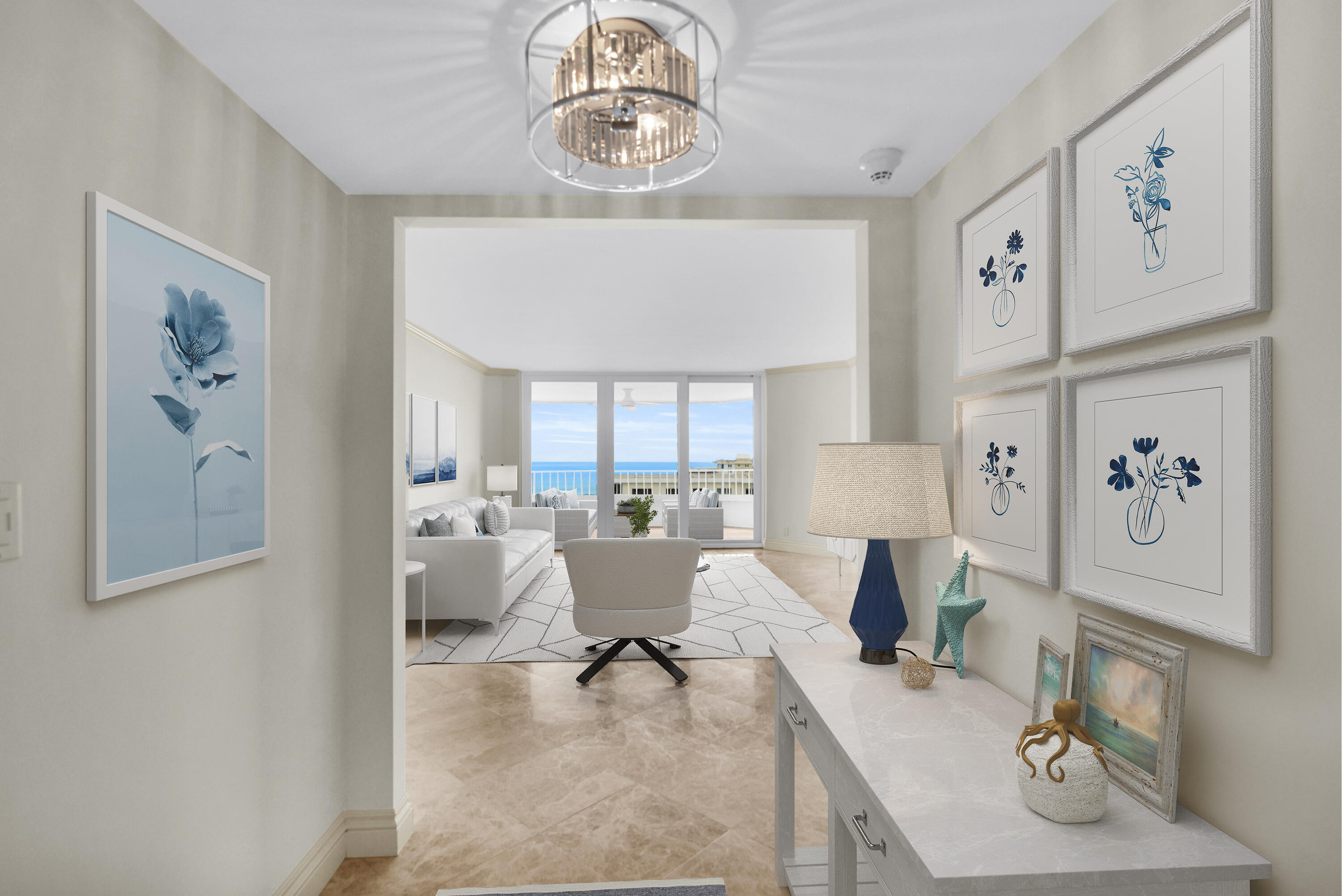 550 South Ocean Boulevard, Unit 2004 Boca Raton, FL 33432 - Photo 11 of 56 Virtually staged entrance
