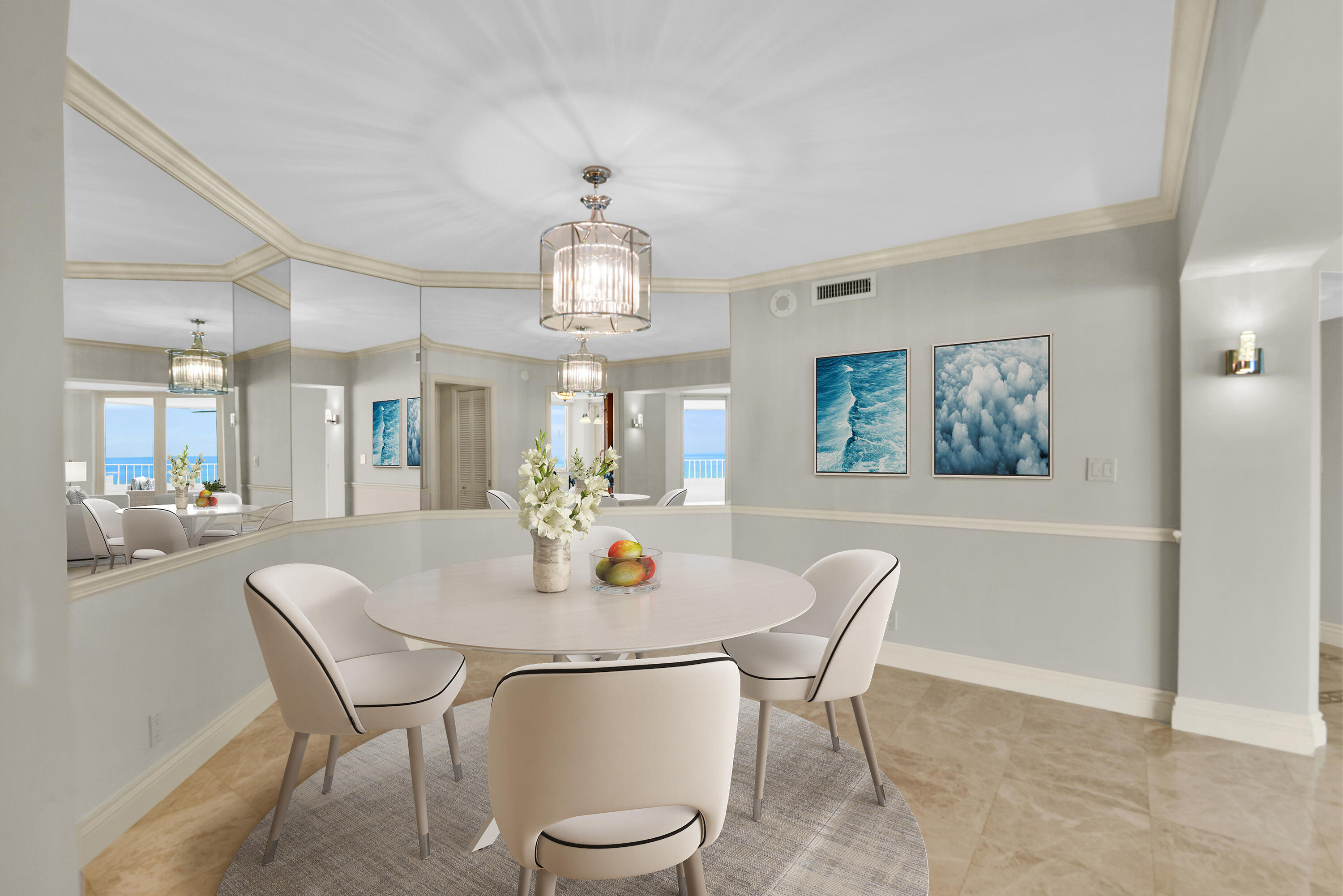 550 South Ocean Boulevard, Unit 2004 Boca Raton, FL 33432 - Photo 16 of 56 Virtually Staged Dining