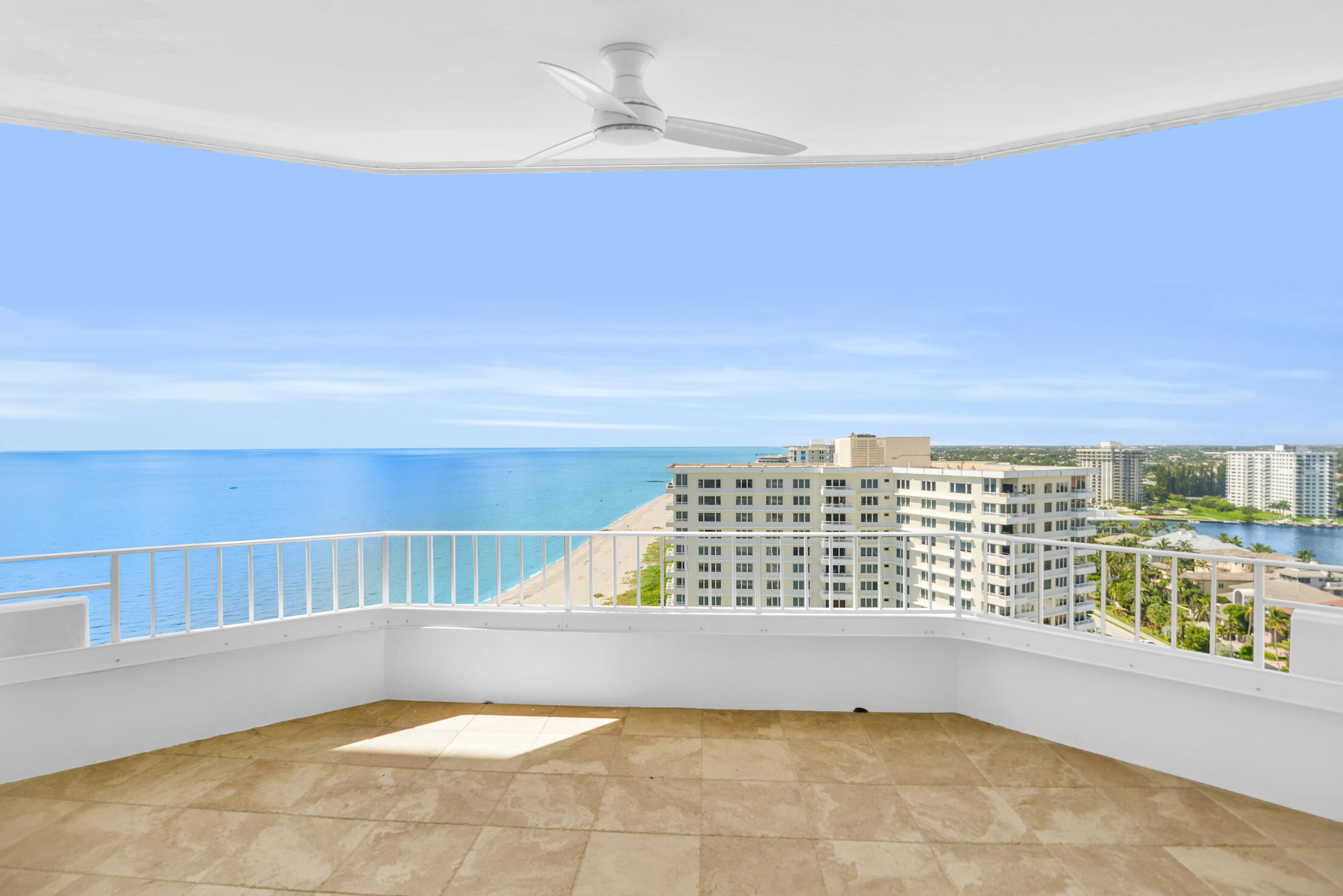 Ocean and Lake Boca views from balcony