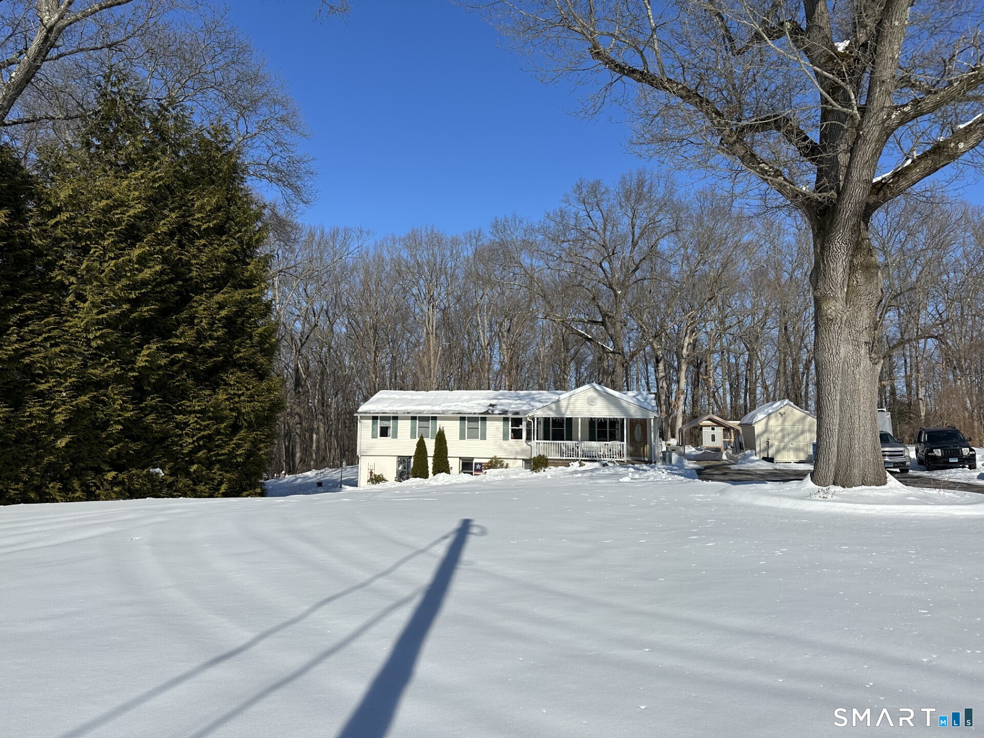 215 Spring Street Manchester, CT 06040 - Photo 3 of 10 Private with house sitting back from the Road.