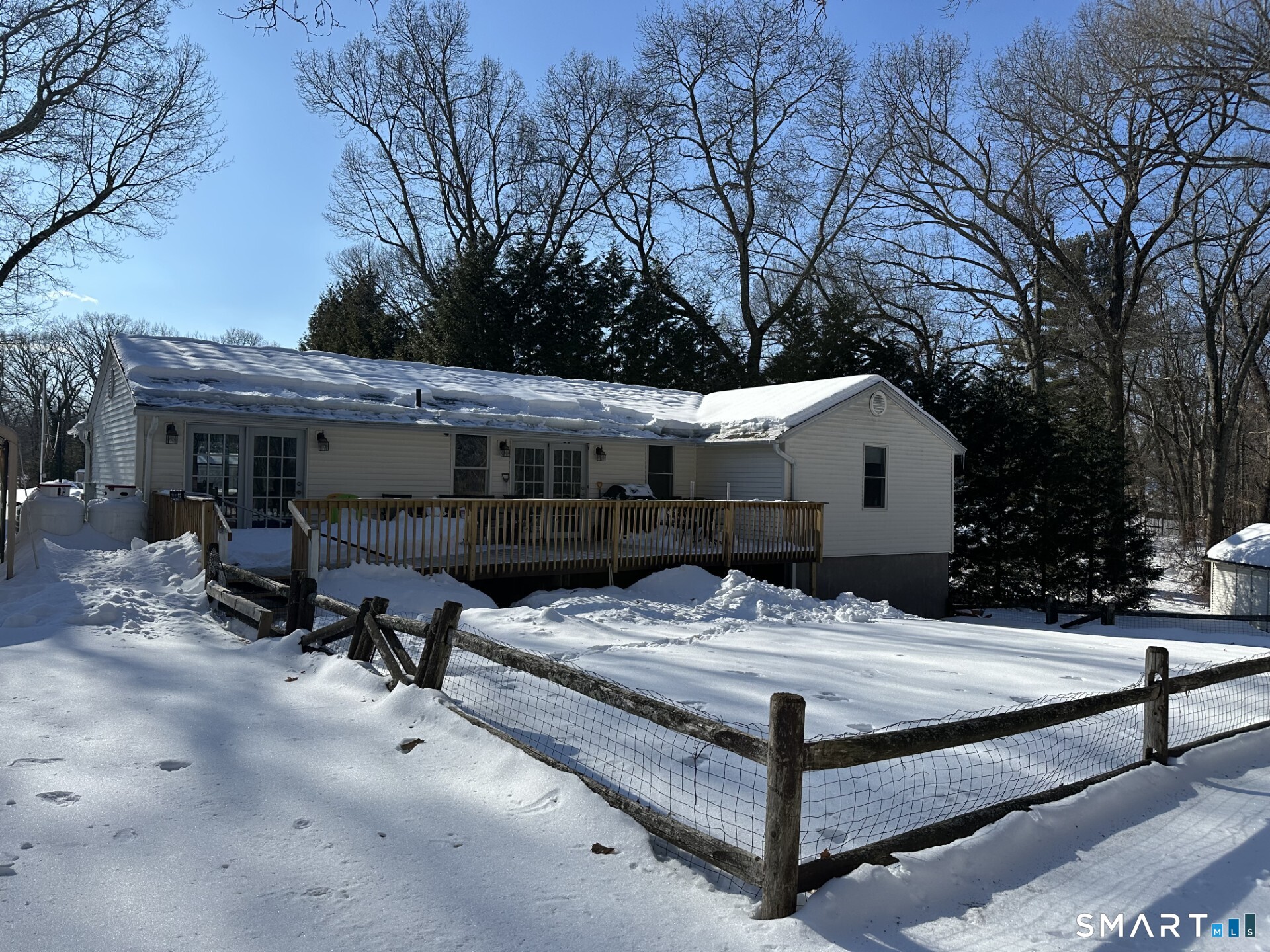 215 Spring Street Manchester, CT 06040 - Photo 8 of 10 Fenced in area of back yard