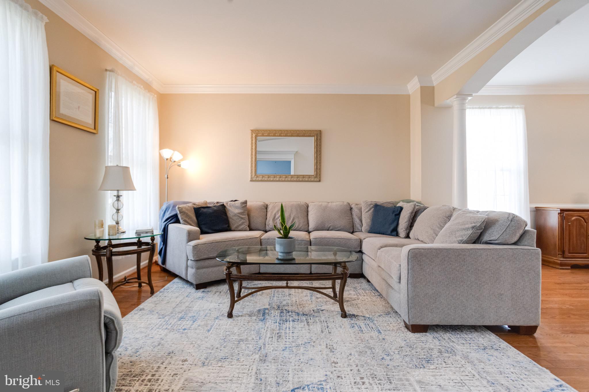 1705 Stone Ridge Court Bel Air, MD 21015 - Photo 13 of 81 a living room with furniture and a large window with rug
