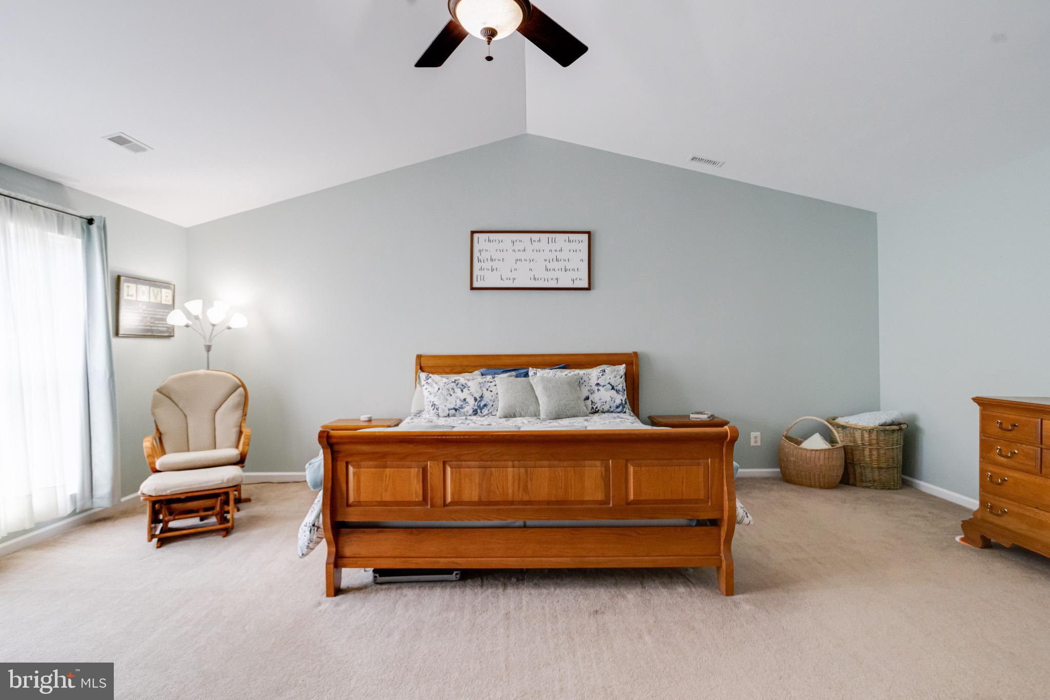 1705 Stone Ridge Court Bel Air, MD 21015 - Photo 53 of 81 a bedroom with furniture and a chandelier fan