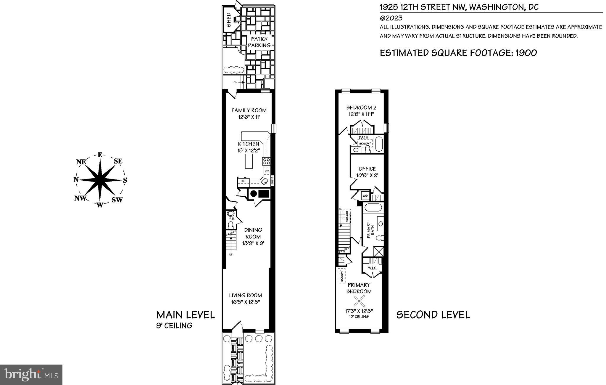 1925 12th Street Northwest Washington, DC 20009 - Photo 11 of 11 Floorplan