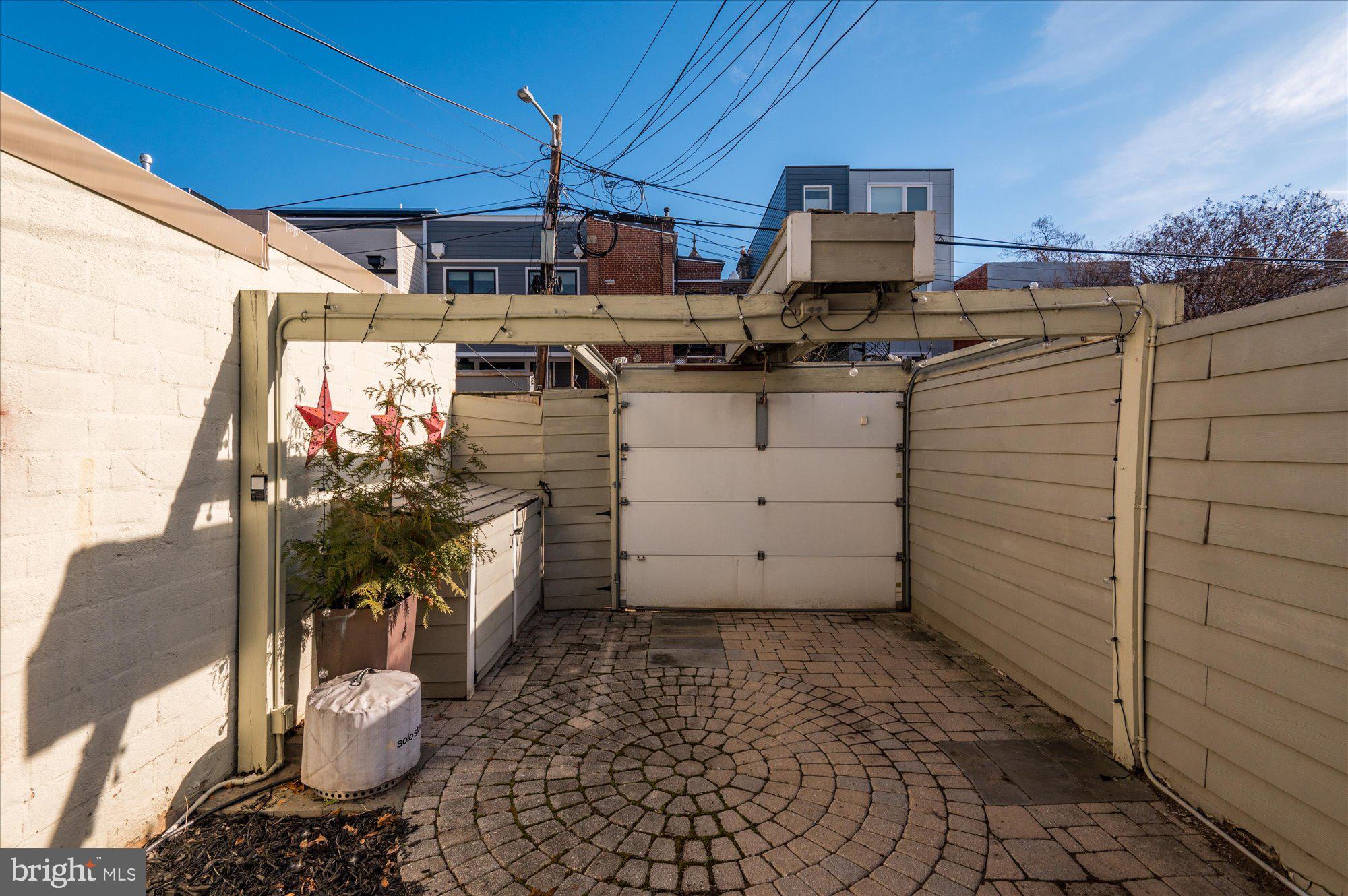 1925 12th Street Northwest Washington, DC 20009 - Photo 10 of 11 Patio/Parking w Outdoor Shed