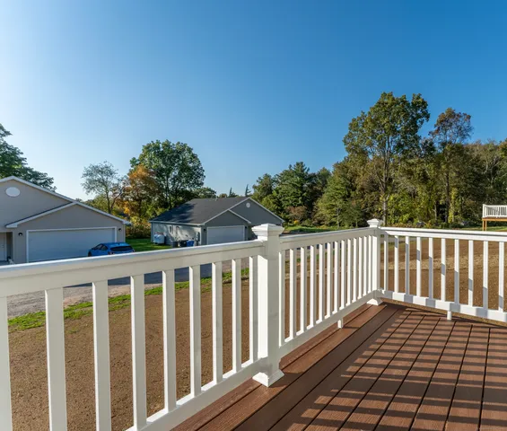 a view of a wooden fence