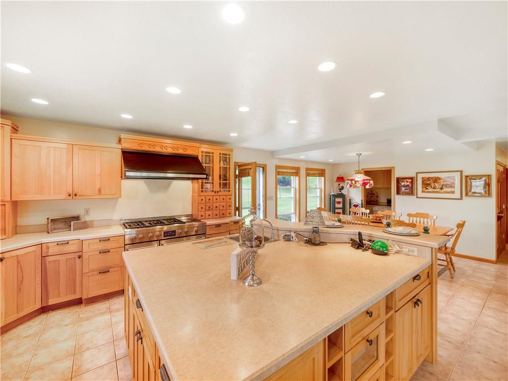 160 Eberle Road Hickory, PA 15340 - Photo 20 of 25 Look at this! Easy prep area w/sink. Wine racks. Recessed lighting