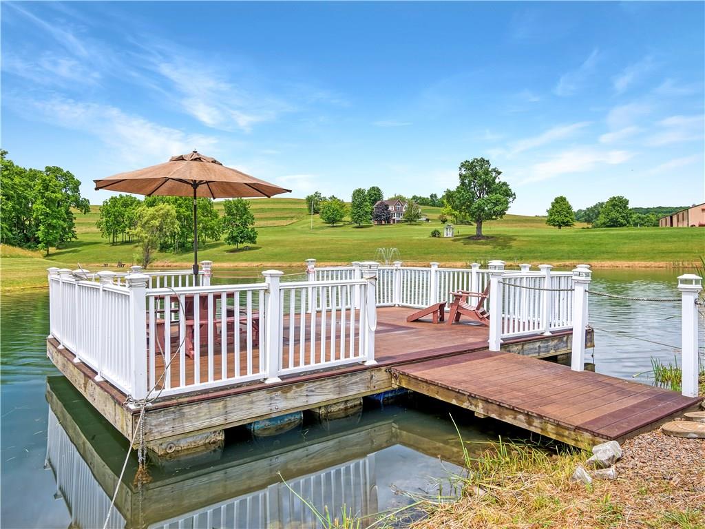160 Eberle Road Hickory, PA 15340 - Photo 4 of 25 Gorgeous Dock w/space for outdoor furniture. Enjoy a bottle of wine! Have dinner at the water w/ the water fountain sounds in the backround!