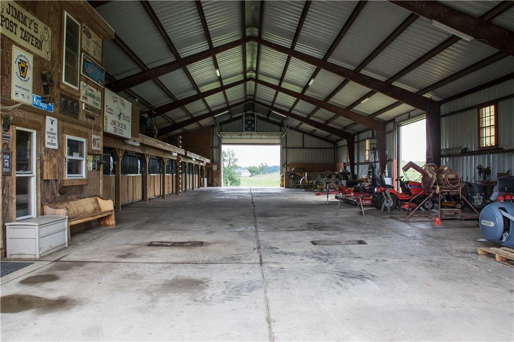 160 Eberle Road Hickory, PA 15340 - Photo 7 of 25 Interior Barn View. Concrete flooring. 8 stalls on left but you could add more to the right OR for the Car enthusiast....store your precious cars here~! Ideas are endless
